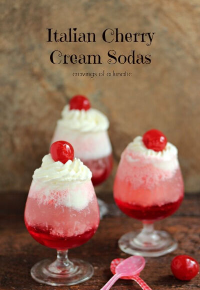 Italian Cherry Cream Sodas