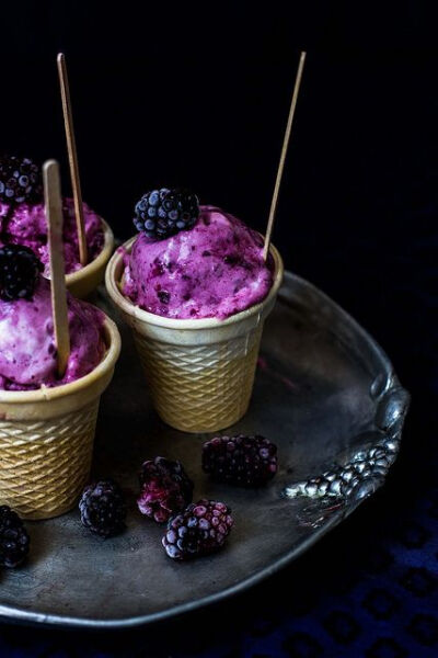 blackberry ice cream | Flickr - Photo Sharing!