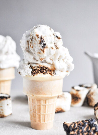 Toasted Marshmallow Coconut Milk Ice Cream