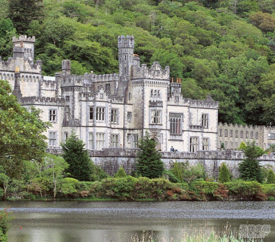 这座新歌德式的城堡建于十九世纪六十年代,坐落于山谷之中,依山傍水,最初是一个英国商人的家庭城堡,现在则是爱尔兰修道士的所在地。花园内拥有一万多棵树，蔚为壮观。