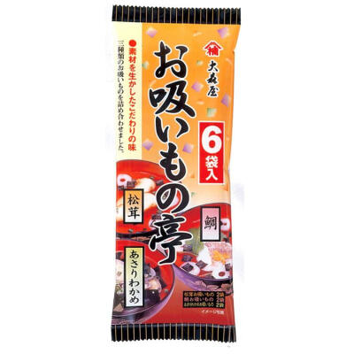 日本进口调味料 大森屋 茶泡饭亭泡饭料 多味冲饮汤 6袋入7009