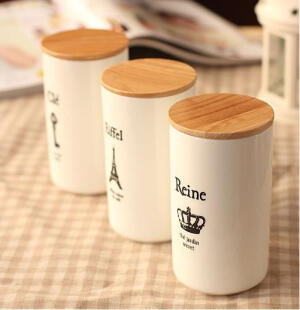 zakka简约木盖浪漫直筒杯 复古铁塔情侣杯 创意牛奶咖啡杯早餐杯