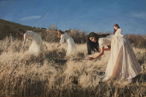 yigal ozeri hyperrealism painting girl field