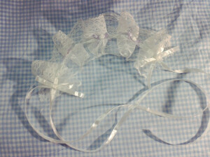 定制    原宿手作软妹街拍lolita蕾丝发带/大腿环