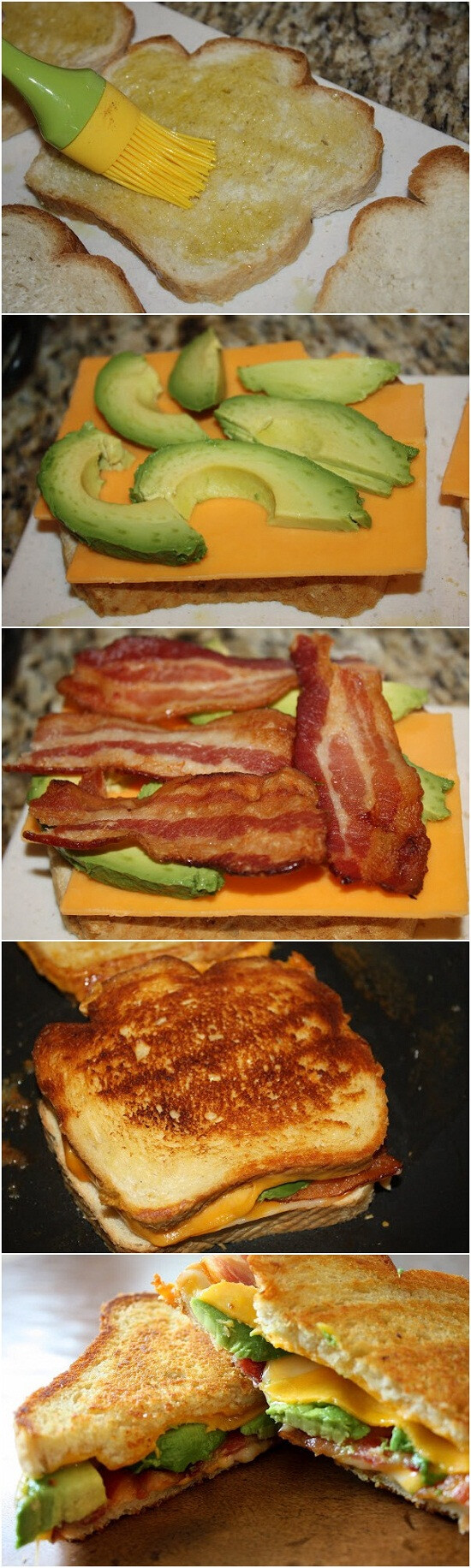 Bacon Avocado Grilled Cheese