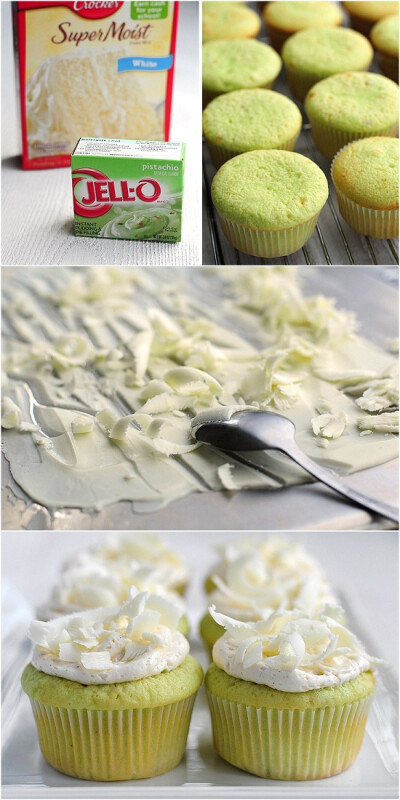 Pistachio Cupcakes