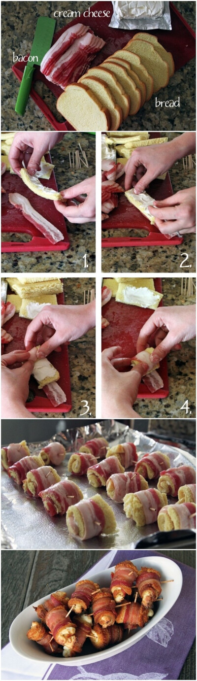 Easy Bacon Cream Cheese Roll Ups &amp;amp; A Bridal Shower