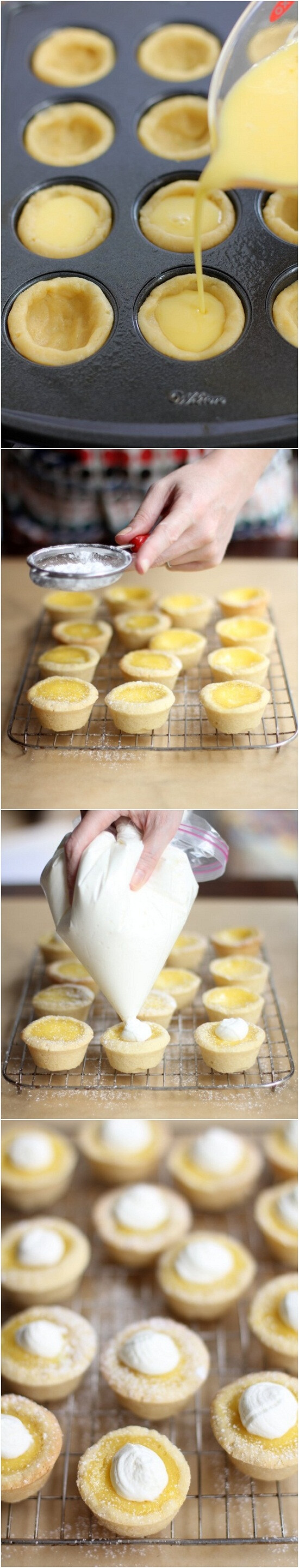 Sugar Cookie Lemon Tarts