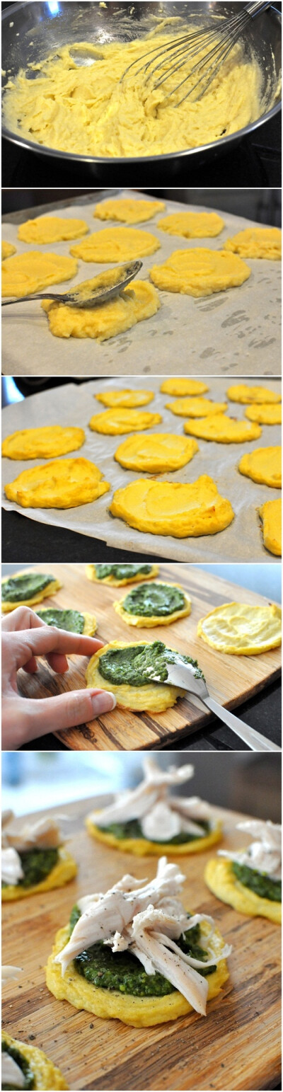 Mini Paleo Chicken Pesto Pizzas