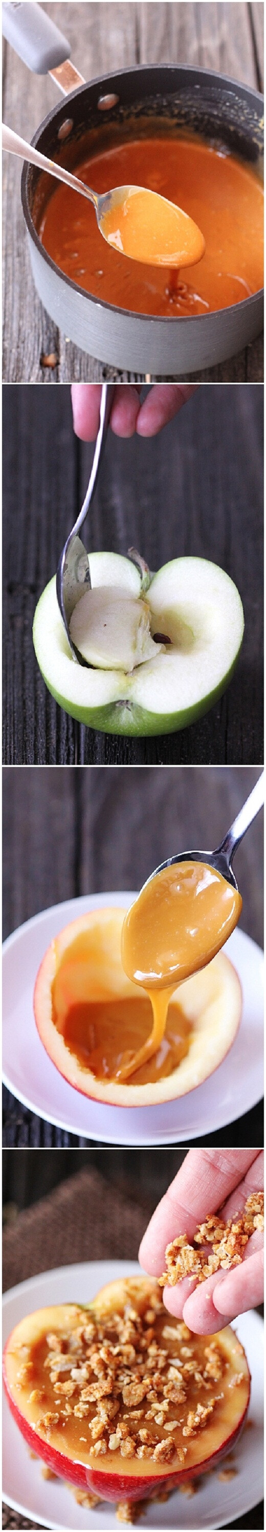 Inside Out Caramel Apples