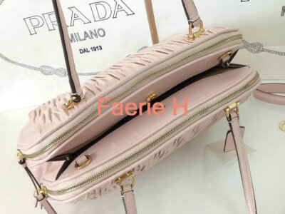 COACH 100%真品 30084 双拉链褶皱贝壳 大号 粉