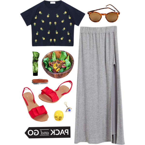 A fashion look from July 2014 featuring Chicnova Fashion t-shirts, Chicnova Fashion skirts and Delfina Delettrez earrings. Browse and shop related looks.