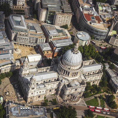 St. Paul's Cathedral from @thelondonheli #London