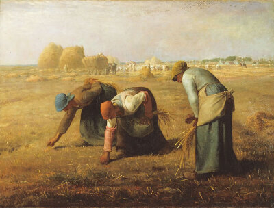 《拾穗者》是法国画家米勒在1857年创作的著名油画，画面描绘了描写农村秋季收获后，人们从地里拣拾剩余麦穗的情景，是现实主义美术风格的典型代表作。该画现珍藏于巴黎奥赛博物馆内。