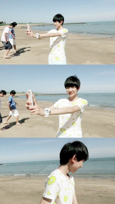 TFBOYS王源 王源 TFBOYS 也许有一天，我跨越千山万水去见你，你也只是这样对我笑一笑，然后走掉