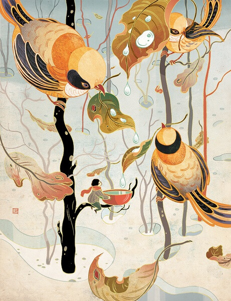 来自中国香港的插画家Victo Ngai，原名Ngai Chuen Ching。