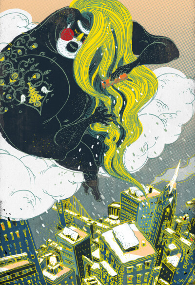 来自中国香港的插画家Victo Ngai，原名Ngai Chuen Ching。