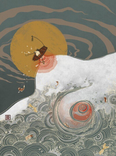 来自中国香港的插画家Victo Ngai，原名Ngai Chuen Ching。