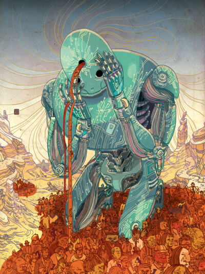 来自中国香港的插画家Victo Ngai，原名Ngai Chuen Ching。