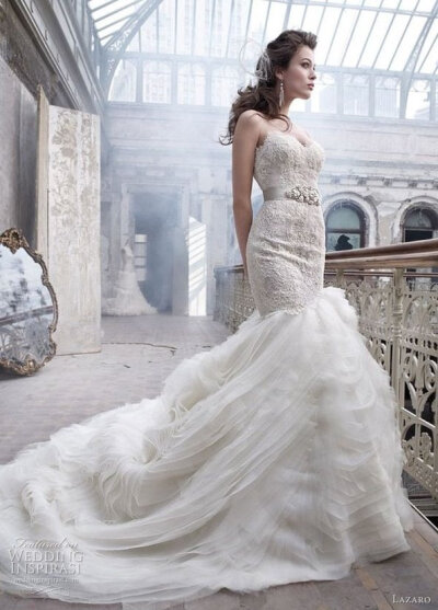 Lazaro （拉萨罗）是来自纽约的婚纱礼服设计师同名品牌，专门从事婚纱设计，一向以古典、柔美为表现主题。