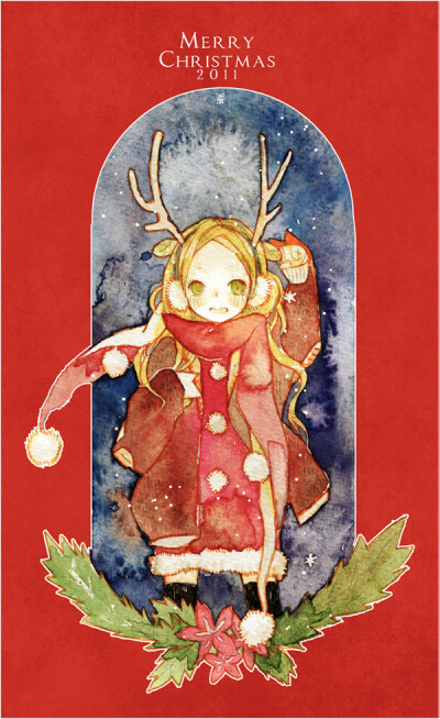 蚕蚕，上海最世文化签约插画师。Merry Christmas?-蚕蚕__涂鸦王国