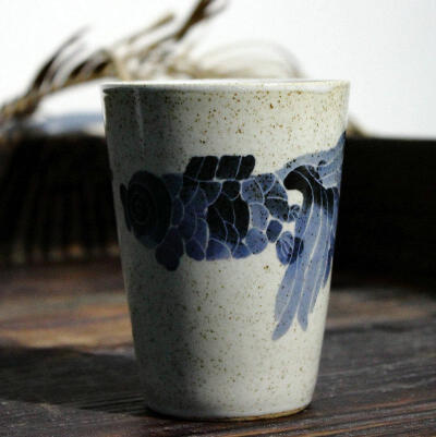 景德镇陶瓷杯子古典手绘金鱼水杯中国风大容量牛奶马克杯定制礼物