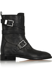 Alexander Wang Louise 仿旧皮革机车靴