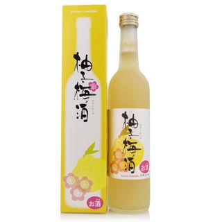 日本原装进口梅酒/梅食品独家授权柚子梅酒/500ML礼盒装/新品上架的图片