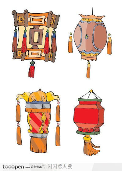 中国风古代生活用品-灯笼