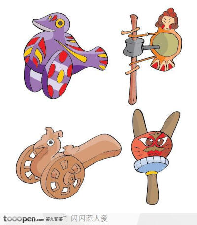 中国风古代生活用品-玩具