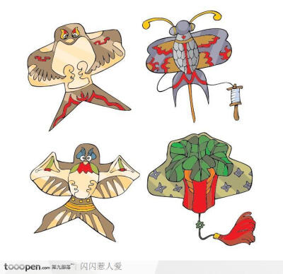 中国风古代生活用品-风筝