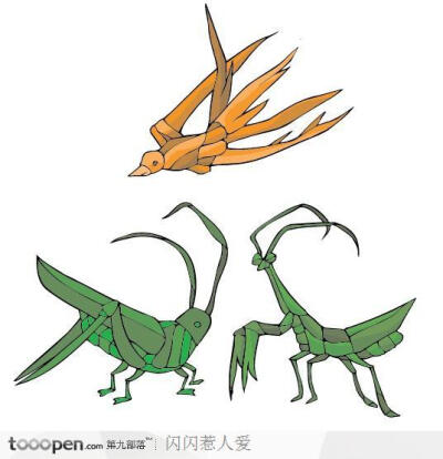 中国风古代生活用品-草编