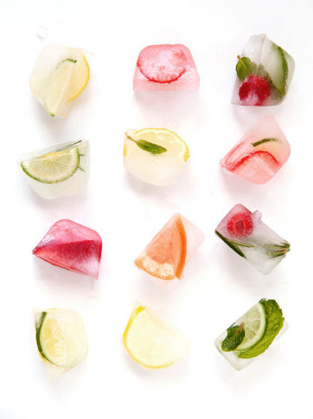 FRUIT ICE CUBES,photos by sheila gim for designlovefest.