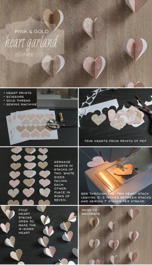 Heart Garland Tutorial【阿画】