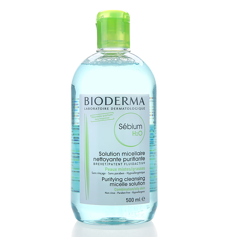 法国 Bioderma/贝德玛 4合1多效净妍洁肤液洁肤水卸妆水500ml 蓝水