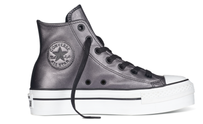 Chuck Taylor All Star Platform Zip 撞色亮皮侧拉链内增高 女款