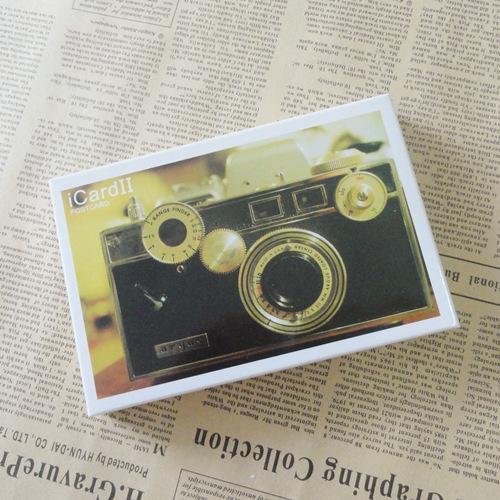 047周先森复古明信片相机卡片做旧时光明信片30张盒有爱卡片感觉