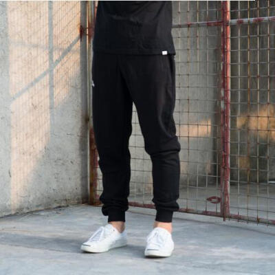 双头燕 秋冬 复古女郎 jogger pants 运动束脚裤潮男布裤 2色