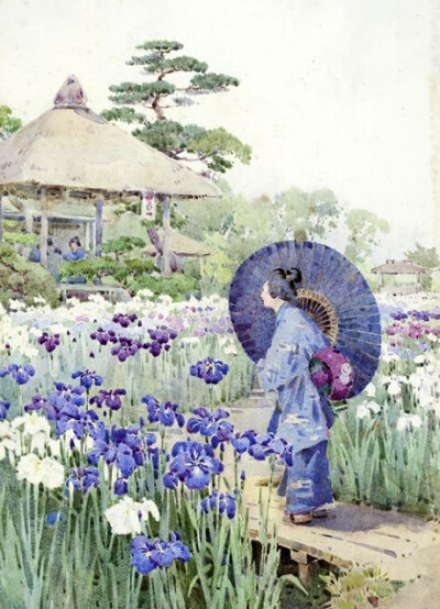 Ella Du Cane （英国，1874-1943）铅笔与水彩作品，1889年她的父亲过世后，和她身为作家的姐姐Florence 周游过中国、日本、埃及、冰岛等国。1893的她的作品展出后，维多利亚女王表示对她的作品相当感兴趣，同时收藏…