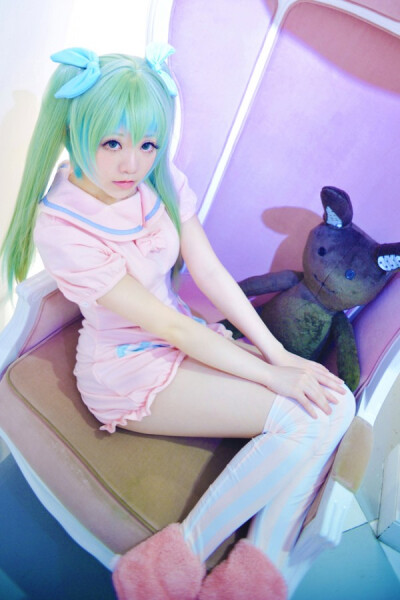 软软的水手服《初音未来》 Cosplay#miku米库酱#