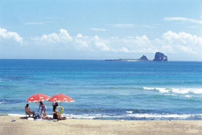 韩国济州岛浪漫蜜月海浪风景