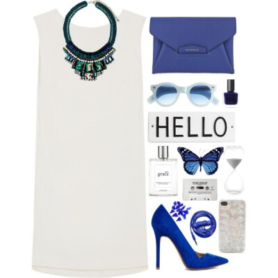 A fashion look from May 2014 featuring Kenzo dresses, ASOS pumps and Givenchy clutches. Browse and shop related looks.