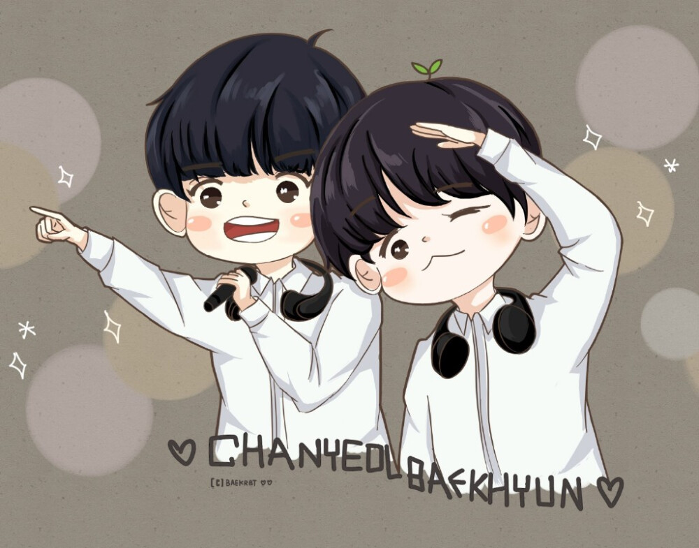 EXO灿白FANARTCR.Baekrbt