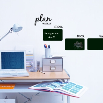 weekly plan wall stickers 创意周计划安排表提示贴纸 雅风墙贴