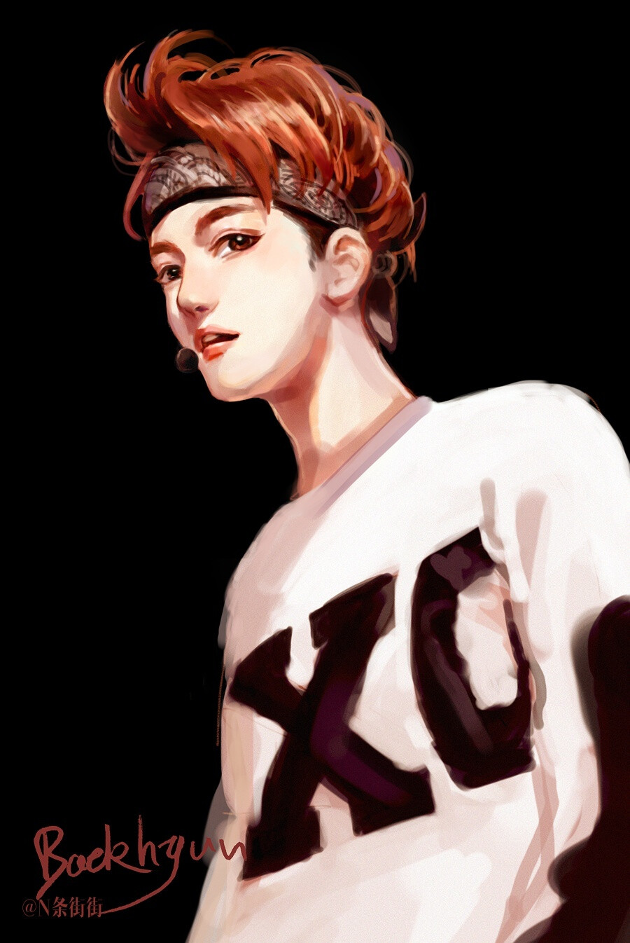 EXO伯贤FANARTCR.N条街街