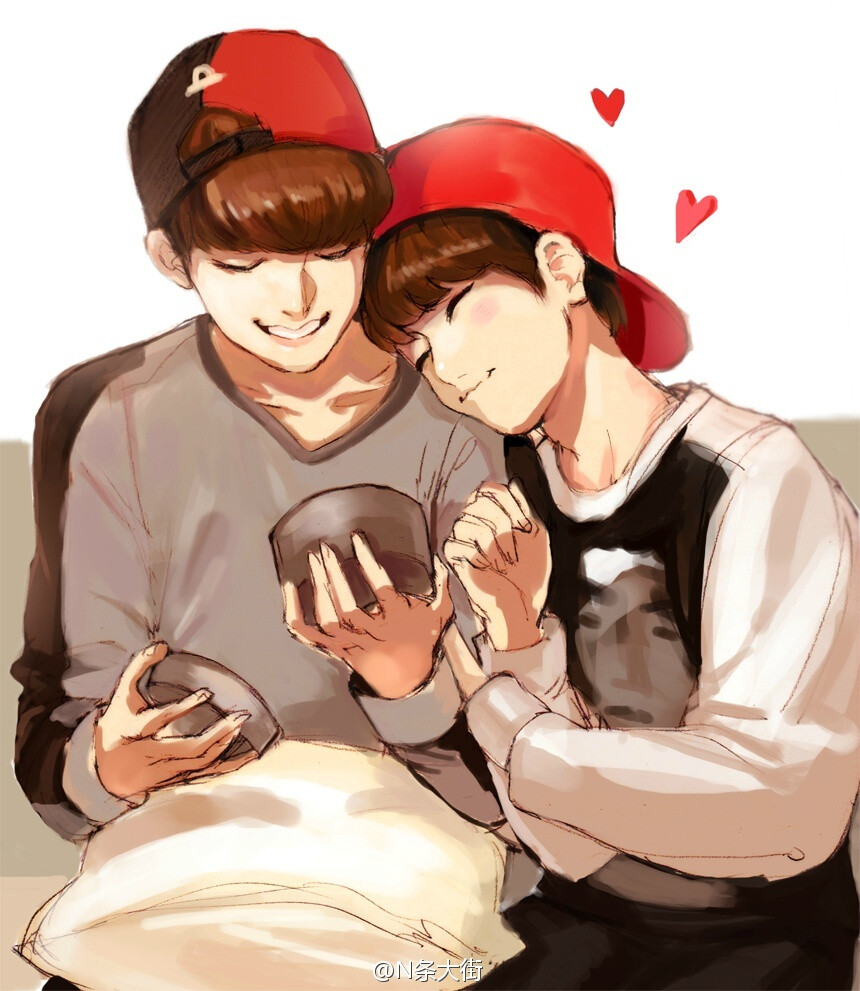 EXOCHEN BAEKHYUN金钟大边伯贤FANARTCR.N条街街