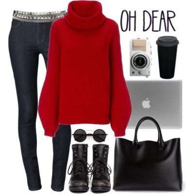 A fashion look from October 2014 featuring MANTU sweaters, Calvin Klein leggings and Ash boots. Browse and shop related looks.