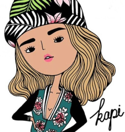 可爱又复古的卡通人物头像