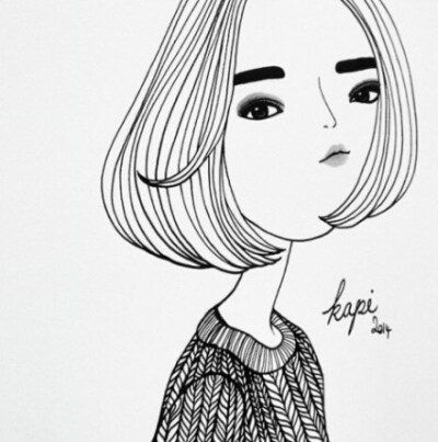 可爱又复古的卡通人物头像