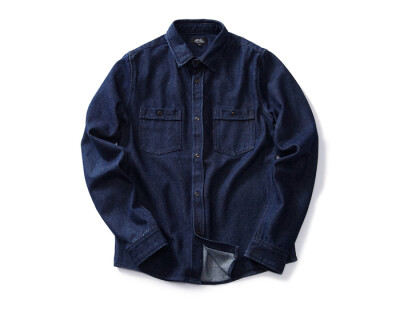 A.P.C. Indigo Shirt 靛蓝 男士工装 牛仔衬衫